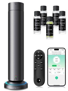 Waterless Scent Diffuser Kit Include 5x20ml Essential Oils, Essential Oil Diffus